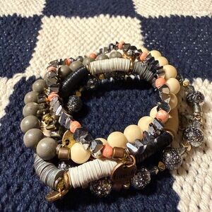 Erimish bracelet stack Multi-Strand Beaded Women's Bracelet